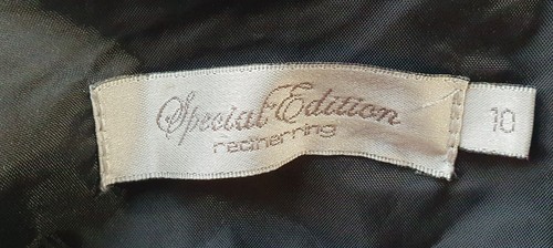 Red Herring Cocktail Prom Evening Short Satin Black Grey Dress size 10 - Picture 10 of 10