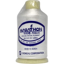 Marathon Embroidery Machine Thread 5000m or 1000m reel - WHITE 1179