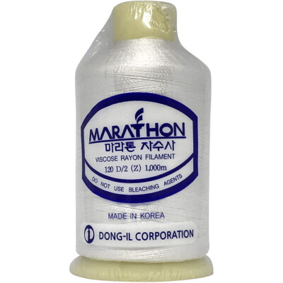 Marathon Stickmaschine Faden 5000m oder 1000m Rolle - WEISS 1179