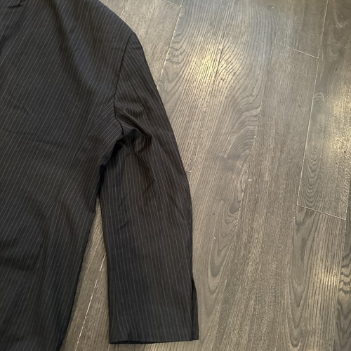 Vintage Macys Polo Ralph Lauren Green Label Pinstripe 2 Piece Suit Mens Size 44R - Picture 12 of 22
