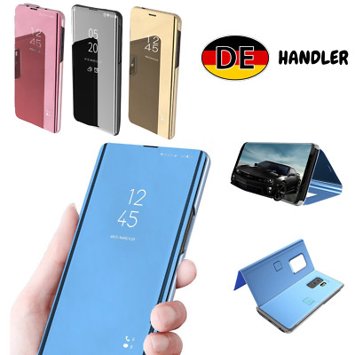 HandyHülle Magnetisch Standfunktion Spiegel Klapphülle Brieftaschenhülle Spiegel