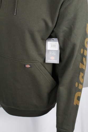 Dickies Herren Hoodie wasserabweisend Ärmel Logo Sweatshirt Large TW22BMS - Bild 2 von 5