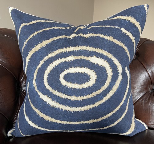 Cushion Cover Handmade In Harlequin Fabric Navy Square  - Picture 1 of 5