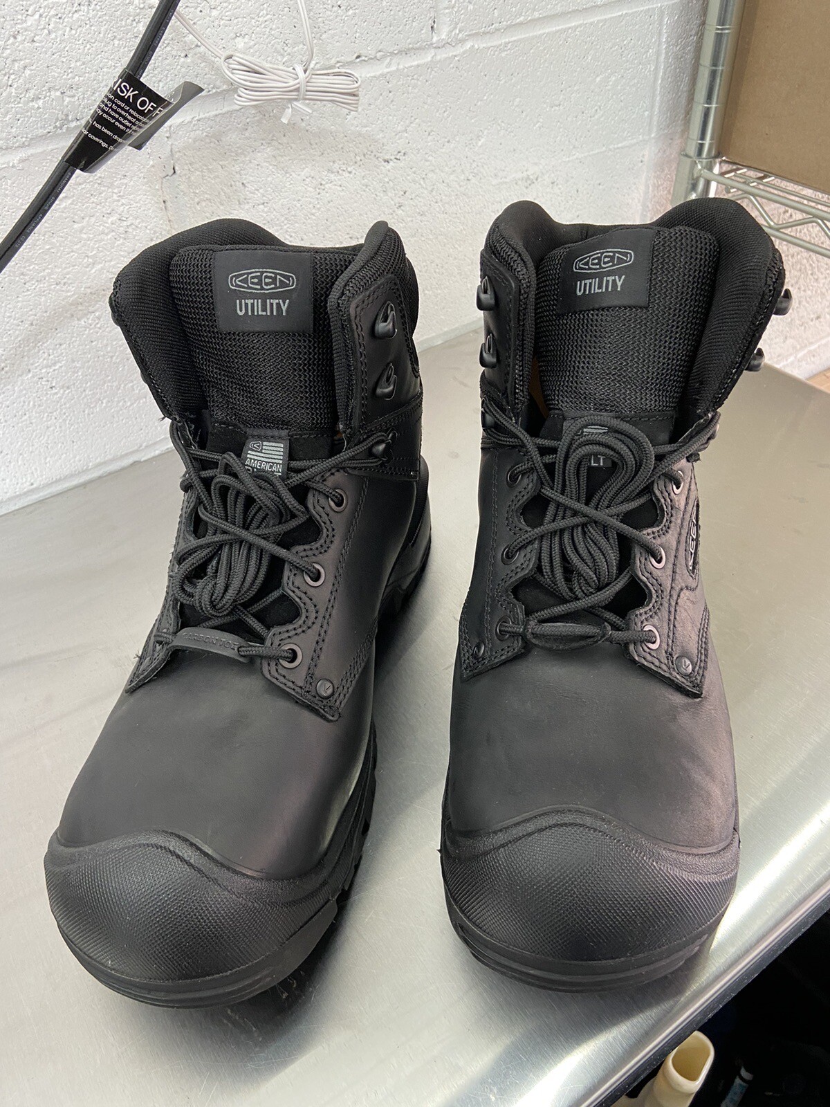 Stivali di sicurezza KEEN Utility da uomo Independence WP neri taglia 13