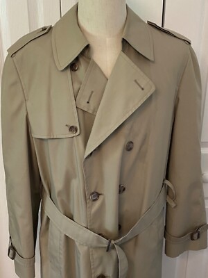 Vintage LONDON FOG Men's 40 Reg - Double Breasted Trench Coat
