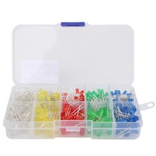 300PCS 3mm 5mm LED Light Emitting Diodes Kit Yellow/Green/Blue/Red/White  