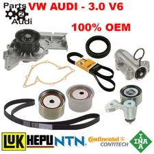 Timing Belt Kit Water Pump Seals Pulleys A4 A6 3.0L V6 Quattro Audi OEM