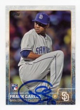 SIGNED BASEBALL CARD AUTO TOPPS 2015 SAN DIEGO PADRES FRANK GARCES #US367 RC