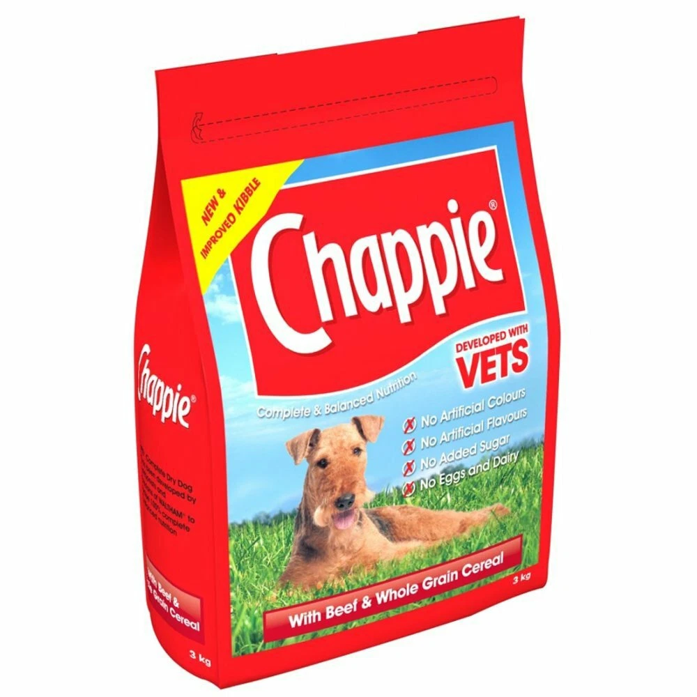Chappie Dry Dog Food Beef And Wholegrain Cereal 15kg
Opens in a new window or tab