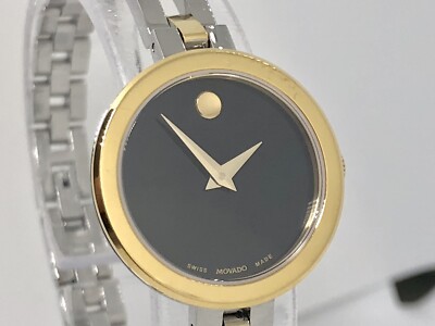 MOVADO Museum Esperanza Two Tone Sapphire Crystal Women's 25mm