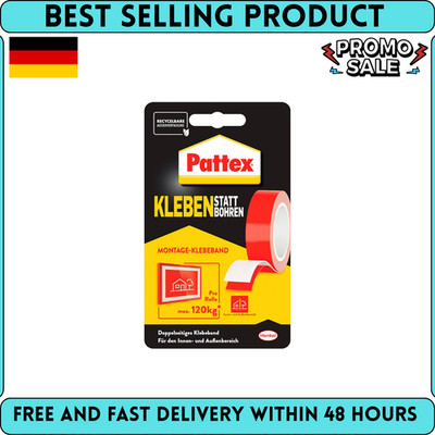 Pattex Kleben Statt Bohren Klebeband, Extra Starkes Doppelseitiges Klebeband, Do