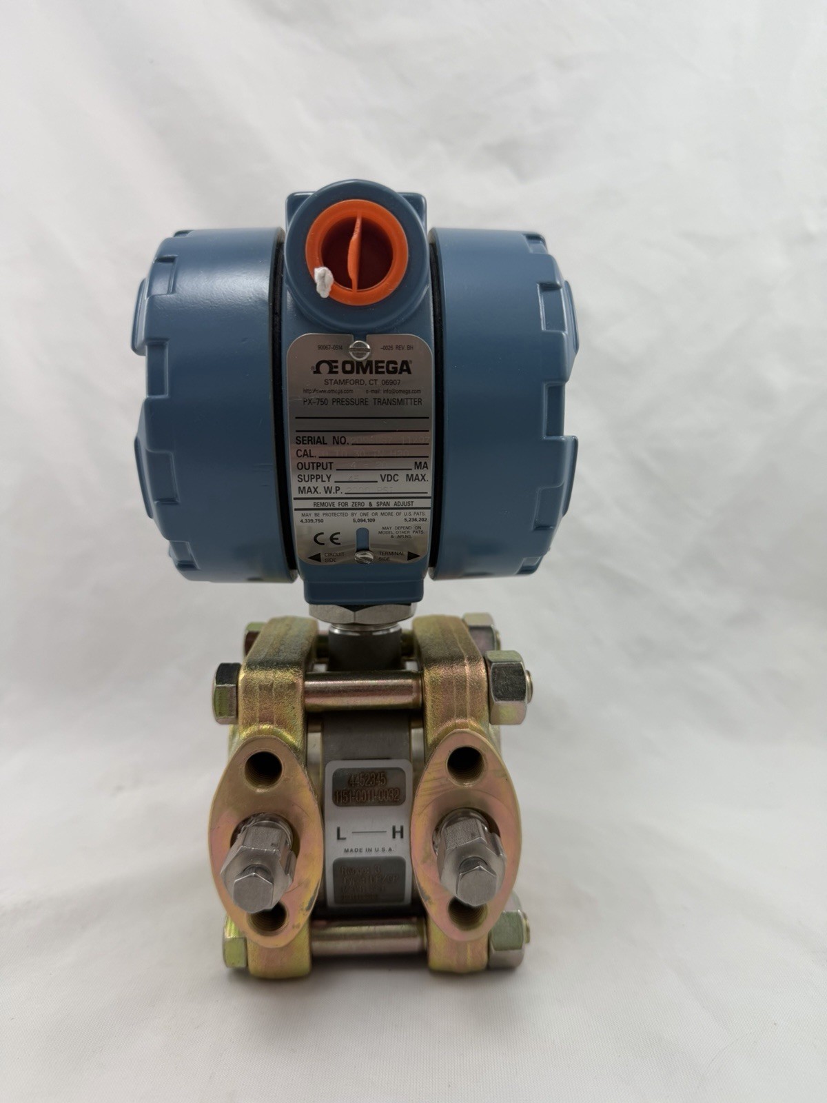 OMEGA PX750-30DI Differential Pressure Transmitter 0-30 inH2O 4-20mA 45VDC NEW