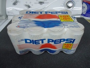Vintage 12 Pack Diet Pepsi Case Pack Zero Calorie 12 oz VERY RARE 80’s LOOK!
