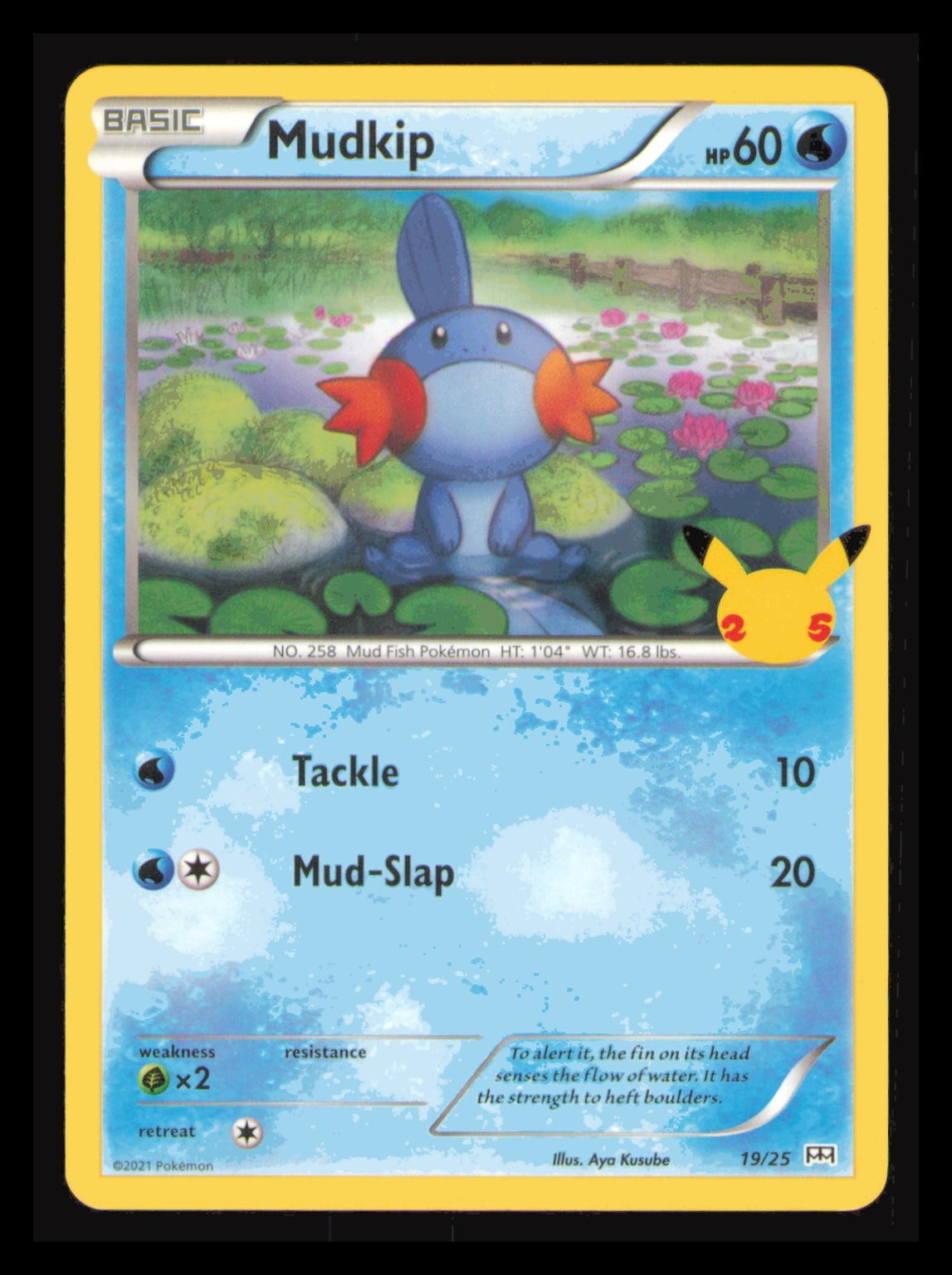 Pokemon Mudkip TCG Card 19/25 Non-Holo McDonald's Promo NM