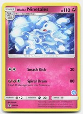 Promo Sole e Luna Alolan Ninetales - SM128 Carta Pokemon P Tcg Moderata Giocata