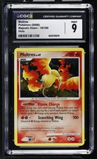 CGC 9 MINT Moltres 10/100 Majestic Dawn Holo Pokemon Card