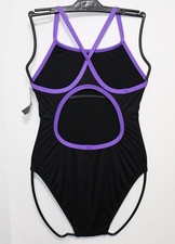 TYR Women's Hexa Diamondfit One Piece Swimsuit, Purple/Black, Size 36 L