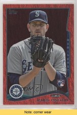 2014 Topps Red Hot Foil James Paxton #123 READ sd0