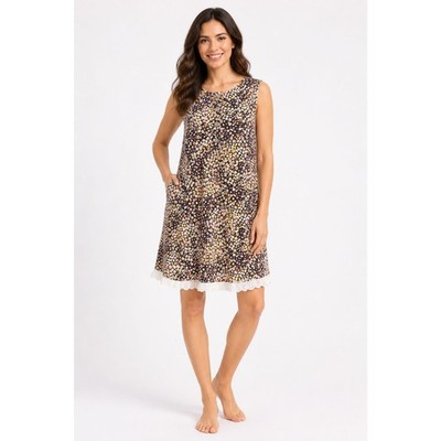 SweetHoney Sleeveless Ditsy Floral Pajama Gown Dreamer Gown Night Dress M NWOT