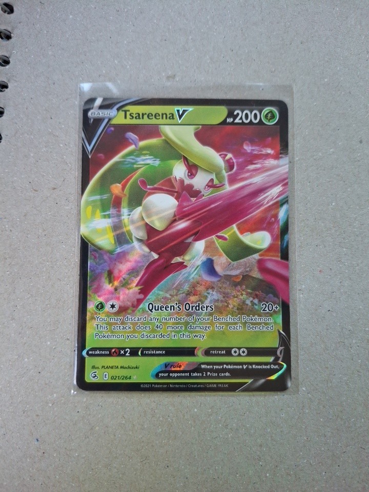 Tsareena V 021/264 - Fusion Strike - Pokemon TCG - NM/M Full Art -