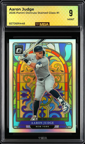 Aaron Judge #1 2026 Panini Donruss Stained Glass card