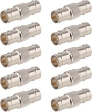 10 PCS BNC Female to Coupler Connector Adapter &ndash; Nickel-Plated Small