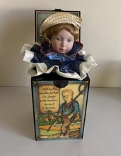 1987 Enesco Mother Goose Collection Music Box, Plays “ the farmer in the Dell”