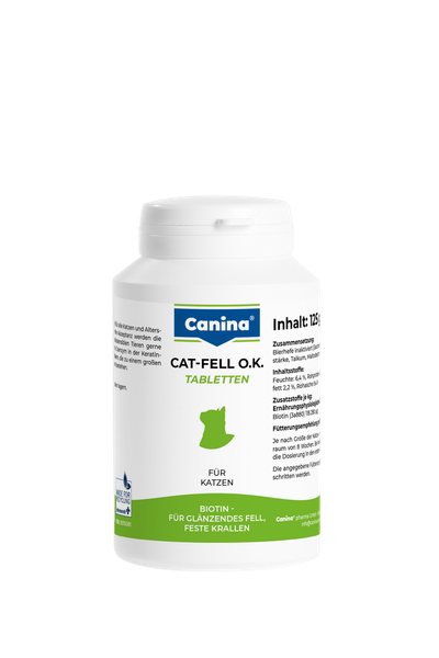 2X Canina Cat-Fell O.K. Tabletten Ca. 250 StüCk 125G (2Er Pack)-image
