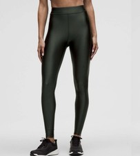 Lululemon Satin Shine High-Rise Tight 25" Blackened Pine Green Leggings Size 8