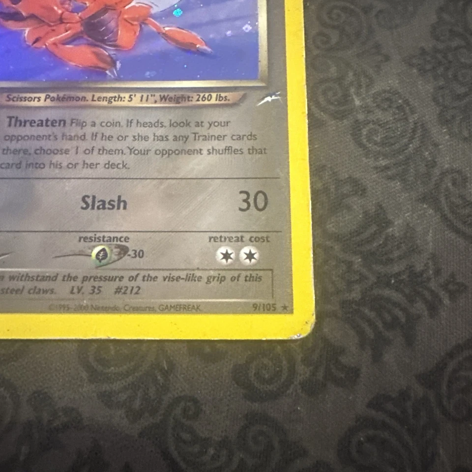 Dark Scizor - 9/105 - Pokemon Neo Destiny 1st Edition Holo Rare Card WOTC - Image 3 of 4