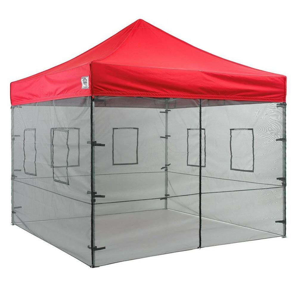 Tent Walls, Food Service Mesh Sidewall Kit With Windows, Bla