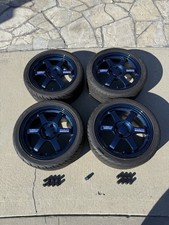 VOLK RACING OG Forged TE37 Mag blue 16x7 +31 4x100 RARE MINT CONDITION