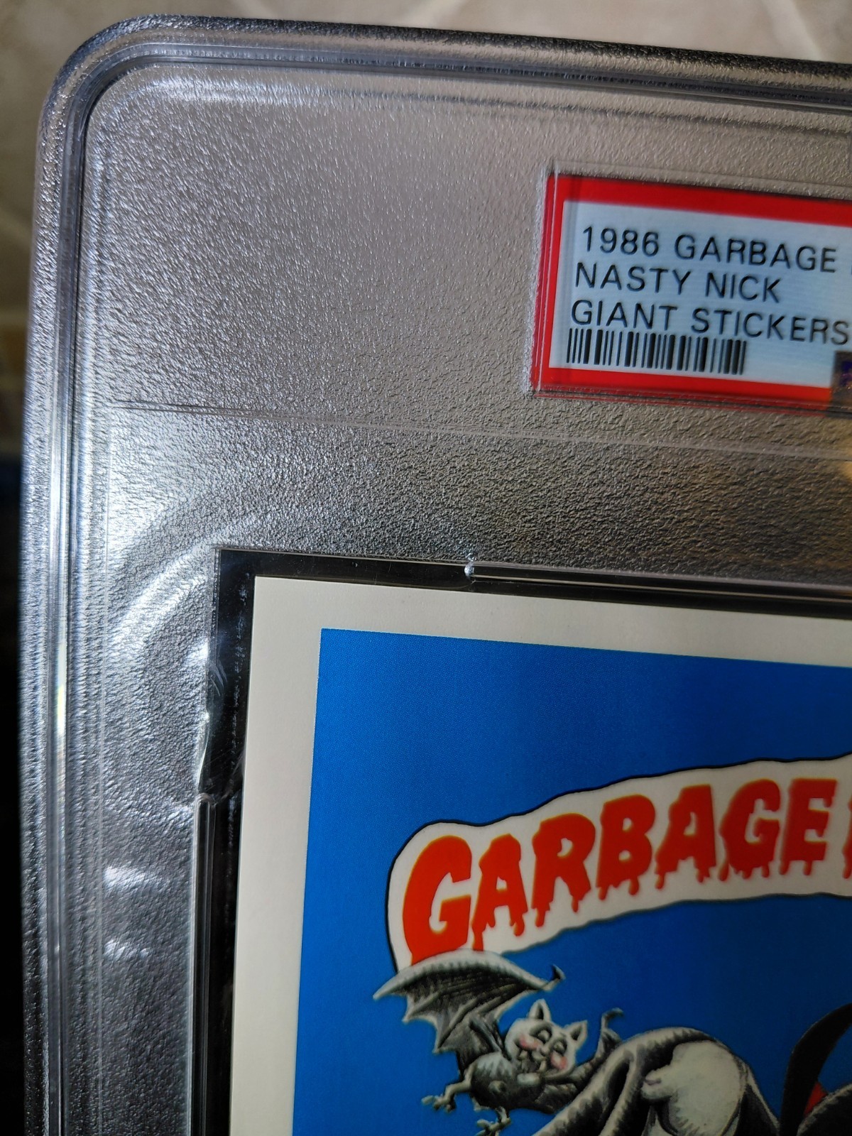 GARBAGE PAIL KIDS SERIES 1 NASTY NICK #1 (GIANT STICKERS) PSA EX-MT 6 (READ) view 4