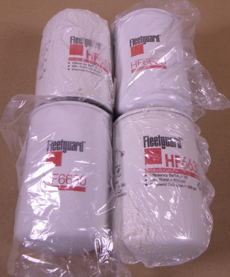 (4 Pack) Fleetguard HF6630 Hydraulic Spn-On Filter