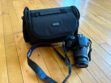 Canon EOS Rebel T7 DSLR 24.1MP Black w/ 18-55mm f/3.5-5.6 Lens Bag