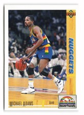 1991-92 Upper Deck #43b Michael Adams Denver Nuggets