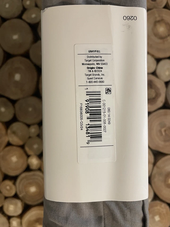 Falda de cama gris con plataforma tamaño completo nueva con etiquetas Room Essentials Target 54"x75" x 14"-caída Foto 3 de 4