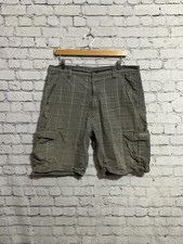 Wrangler Men's Cargo Shorts Plaid Pattern Size 36