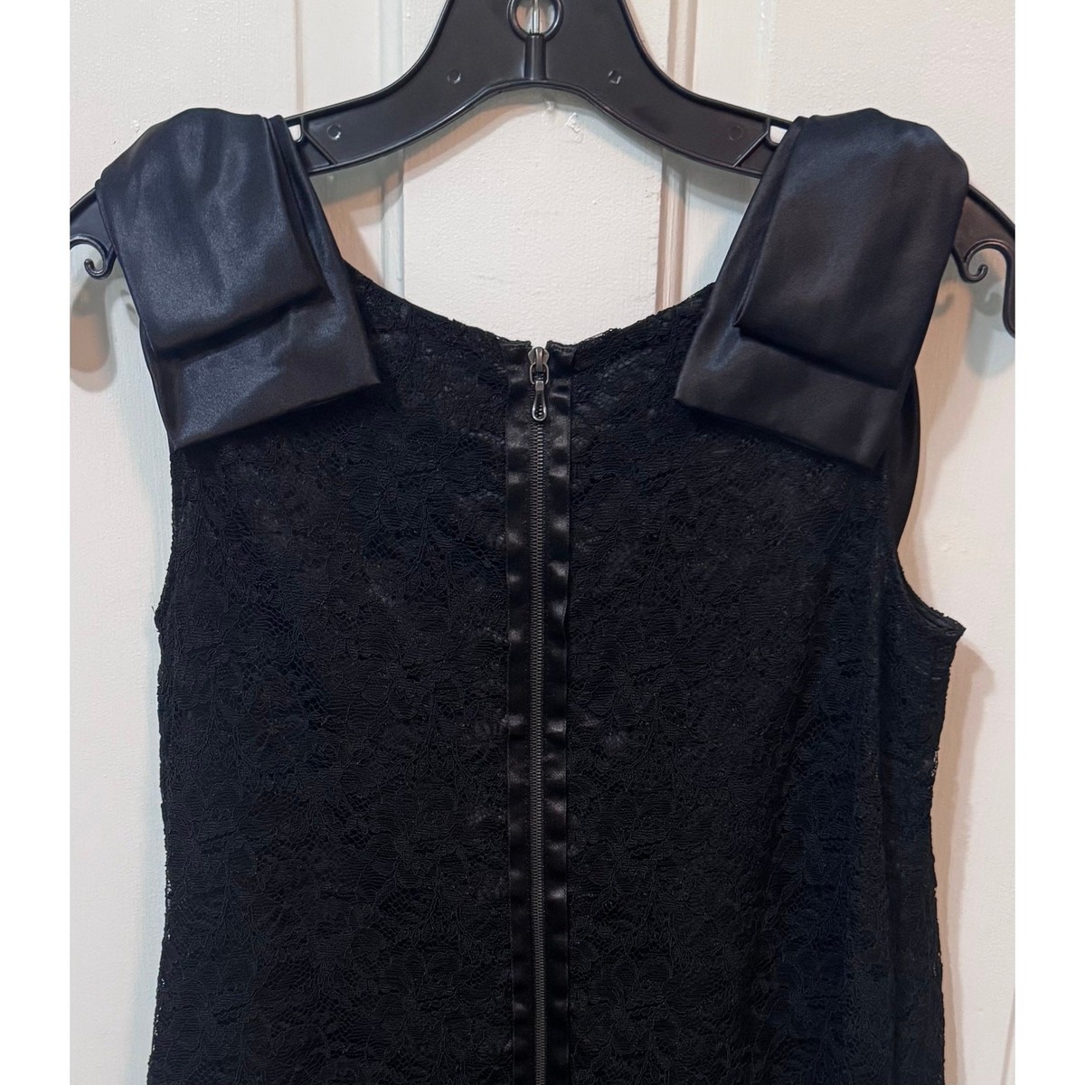 Lanvin Black Lace Bow Sleeveless Mini Dress Size 38 | eBay Lanvin Black Lace Bow Sleeveless Mini Dress Size 38 | eBay