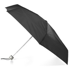 Compact Water-Resistant Travel Foldable Umbrella, Size, Black