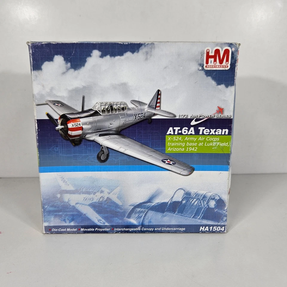 AT-6A Texan Arizona X-524 Army Air Corps 1:72 Air Power HA1504 Grey Silver Read - Image 2 of 4
