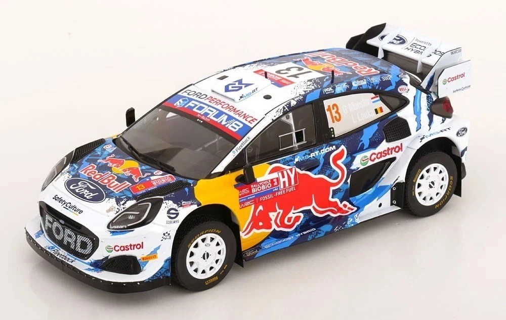 Ford Puma Rally1 IXOMODELS 1/18 miniature de collection du Rallye du Chili 2024