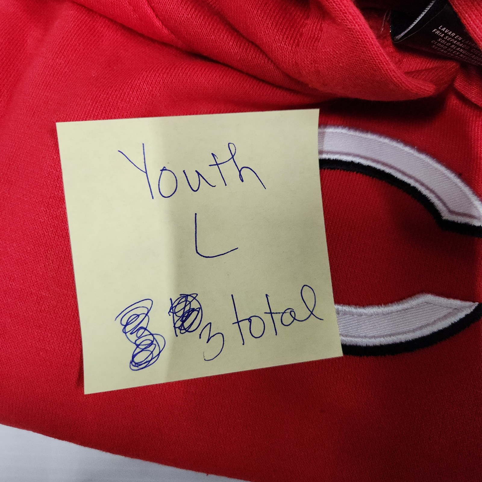 Adidas Cincinnati Reds Youth Hoodie L Lg Cotton Blend Red Fleece 161 image 8