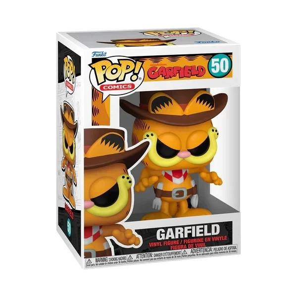 GARFIELD - COWBOY GARFIELD 3.75"" POP VINYL FIGURE FUNKO 50 POP COMICS NEW