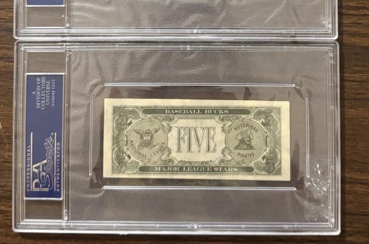 1962 Topps Bucks Roberto Clemente PSA 5 EX view 2