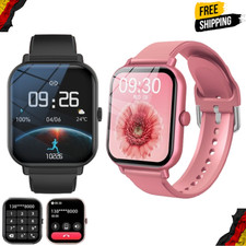 Bluetooth Smartwatch Herren Damen mit Telefonfunktion Sprachassiste Blutdruck DE