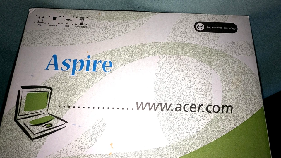 ASPIRE by ACER leerer Karton Verpackung für Leptop alt Vintage Sammler - Bild 4 von 4
