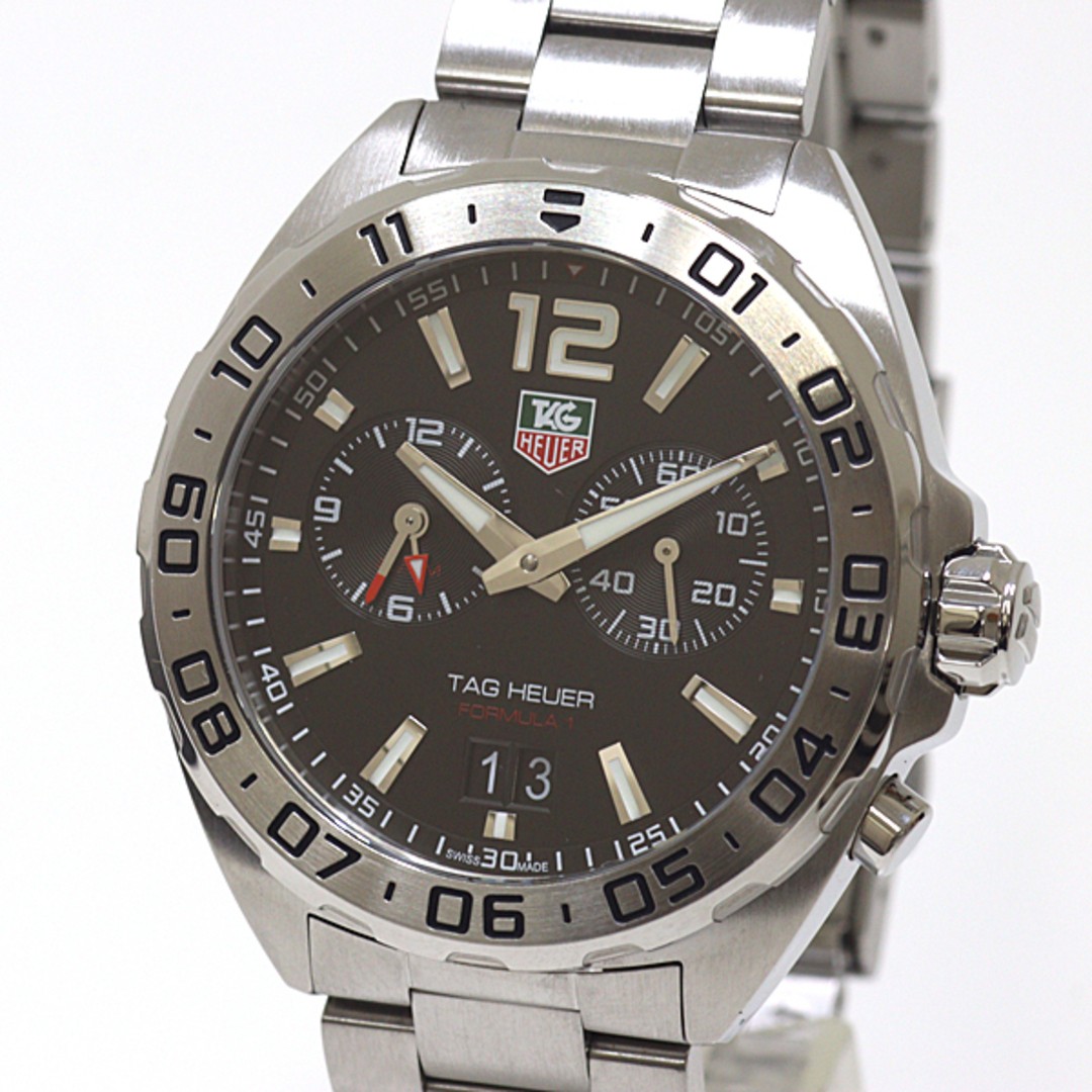 TAG Heuer Men's WAZ111A Formula 1 Alarm Quartz Black Dial Watch Pre-Owned