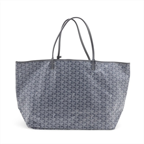 Goyard Saint Louis GM PVC & leather Tote bag Gray