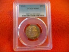 1945 Washington Quarter 25c PCGS MS66